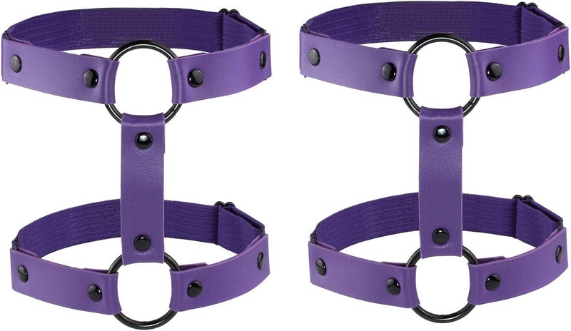 Milakoo Women's Harness Gothic Leg Ring Body Harness Garter Belt Adjustable - Image 1